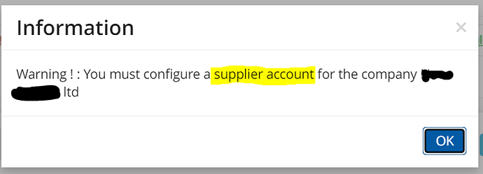 supplier account
